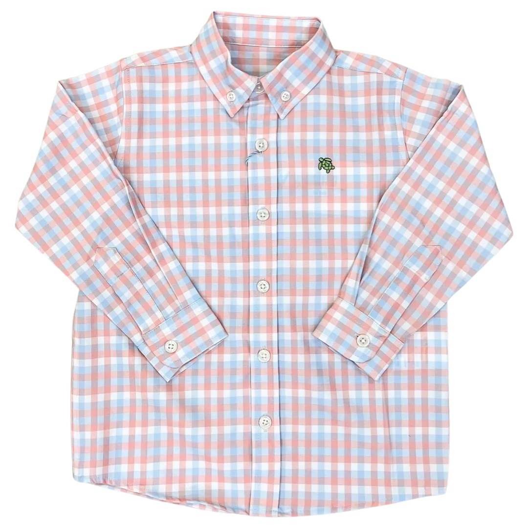 Bailey LS Performance Polo - Plantation Plaid