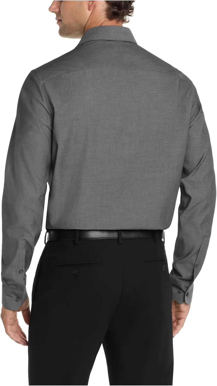 Calvin Klein Men's Dress Shirt Regular Fit Modern Pincord