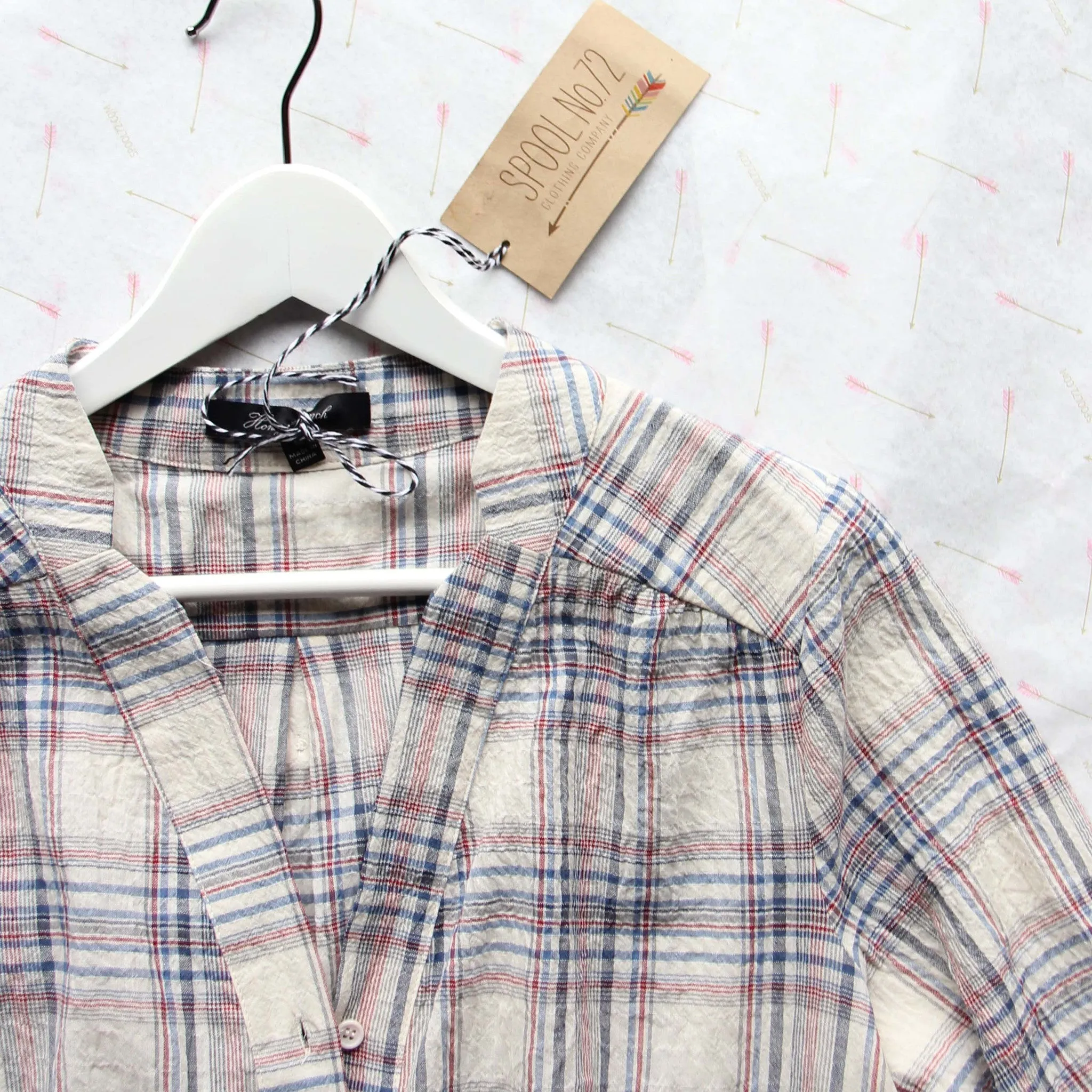 Go North Plaid Top