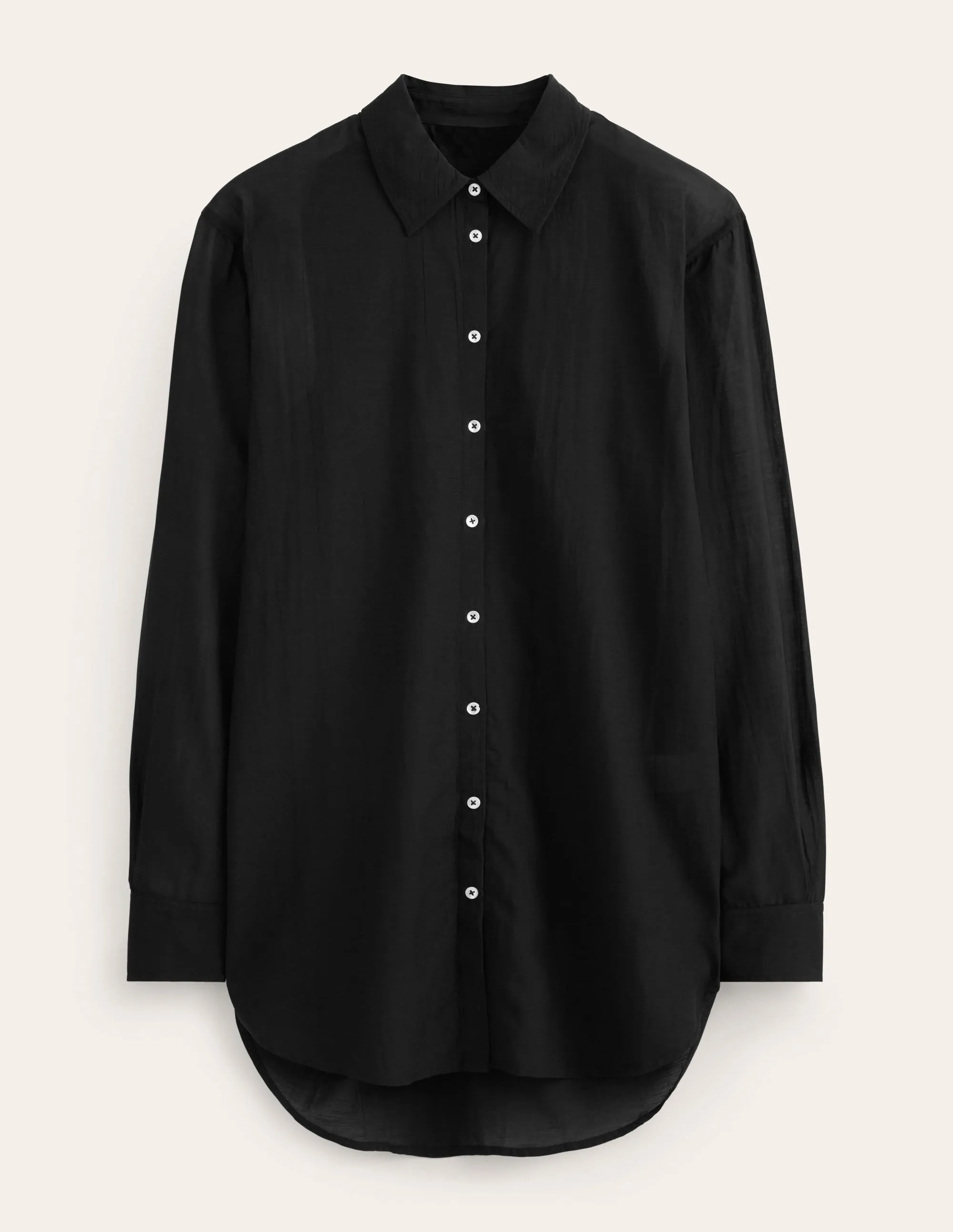 Holiday Longerline Shirt-Black