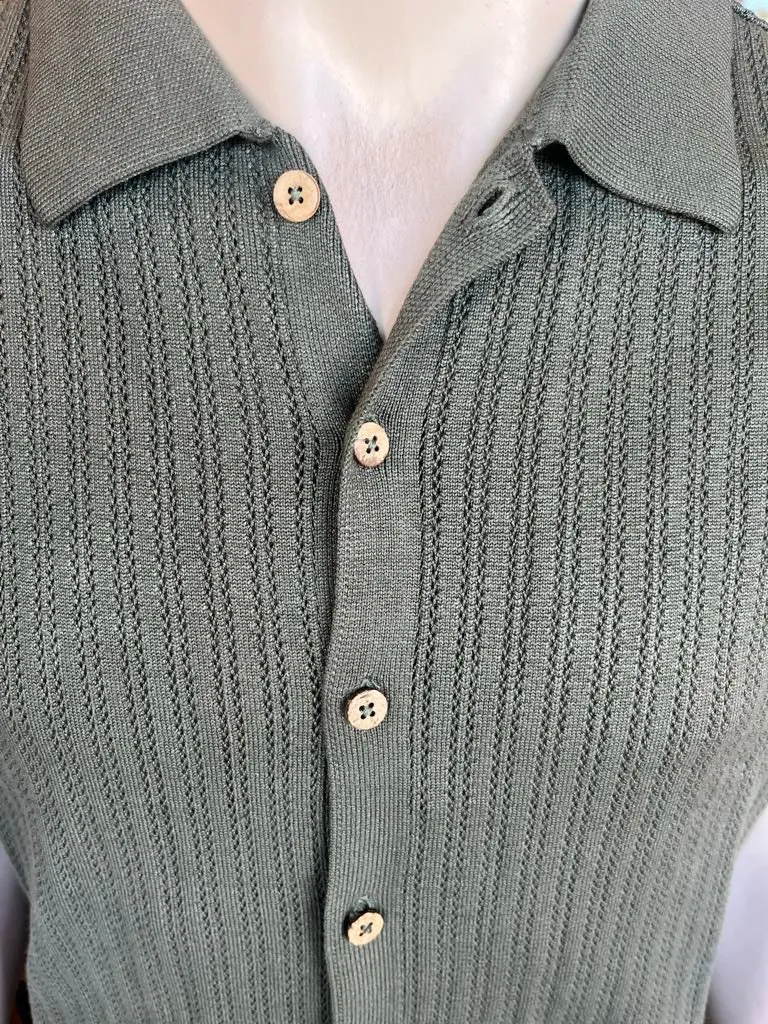 Intro Polo Knit Shirt - Fatigue