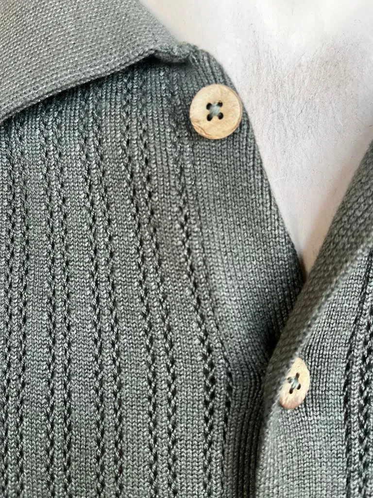 Intro Polo Knit Shirt - Fatigue