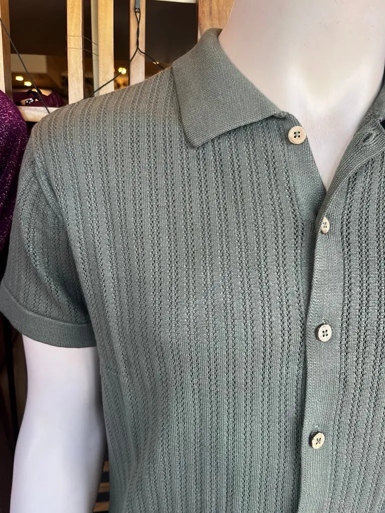 Intro Polo Knit Shirt - Fatigue