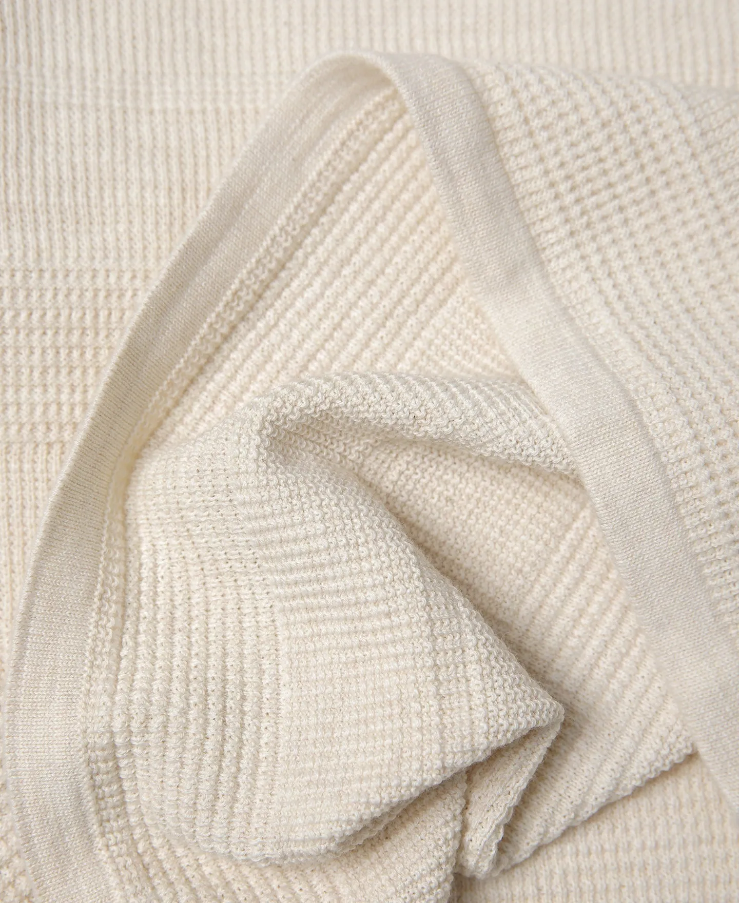 Jacquard Knitted Henley Shirt