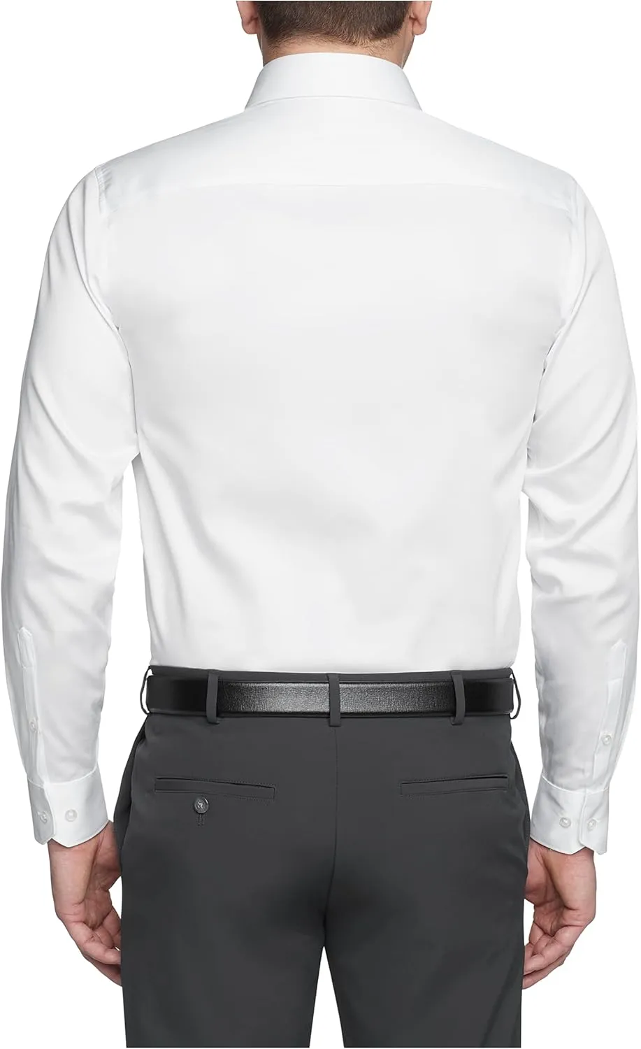 Kenneth Cole Men's Dress Shirt Regular Fit Stretch Collar Non Iron Solid