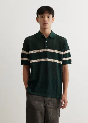 Knit Polo Mesh Shirt
