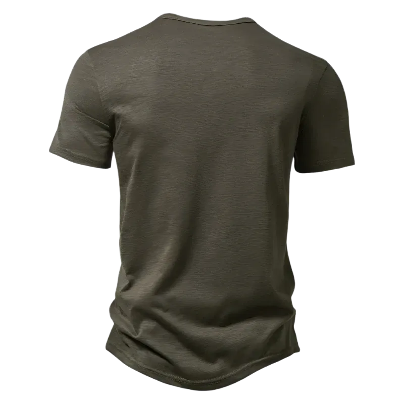 Men's Short Sleeve Henley Shirt