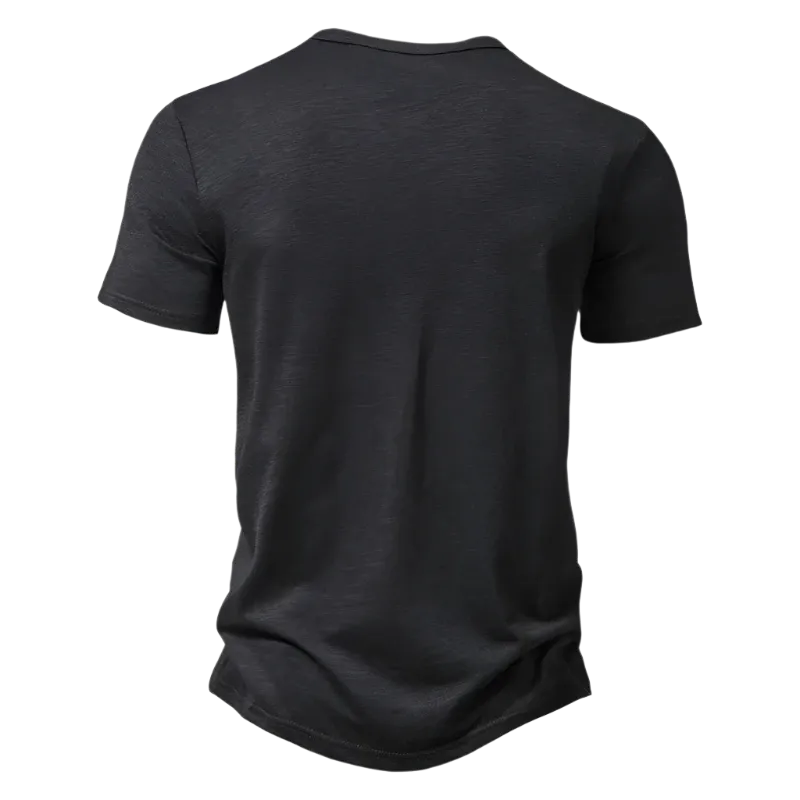 Men's Short Sleeve Henley Shirt