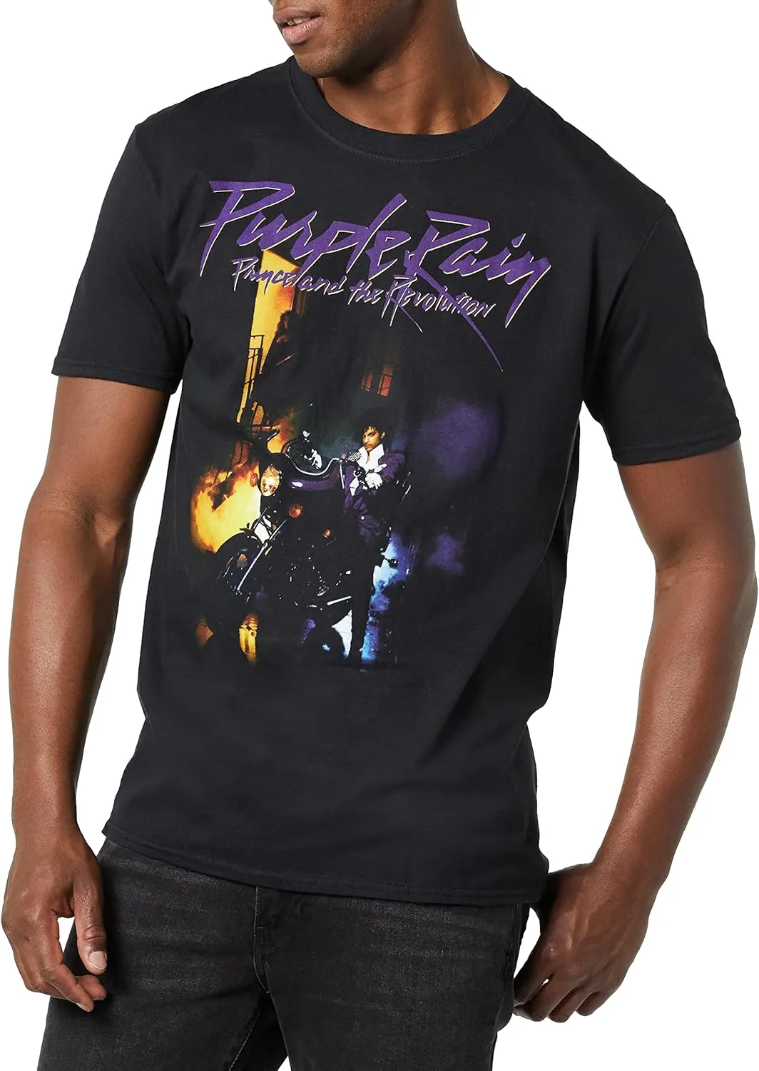 Prince Official Purple Rain Live Black T-Shirt