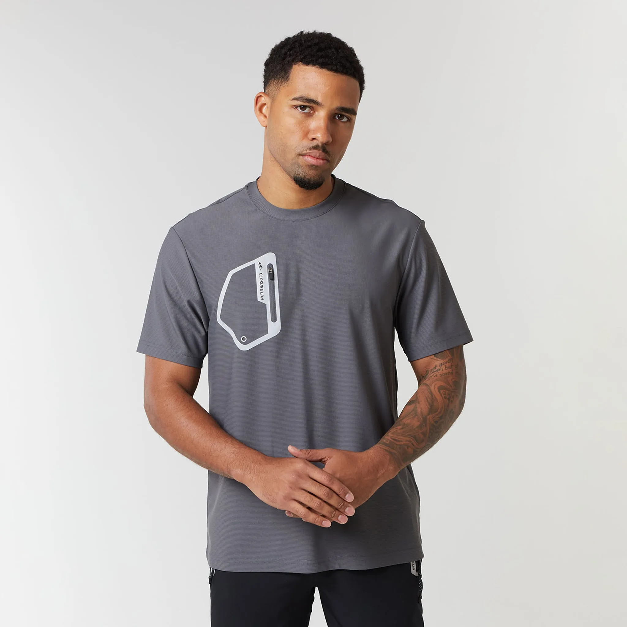 Tech Pocket T-Shirt | Dark Grey