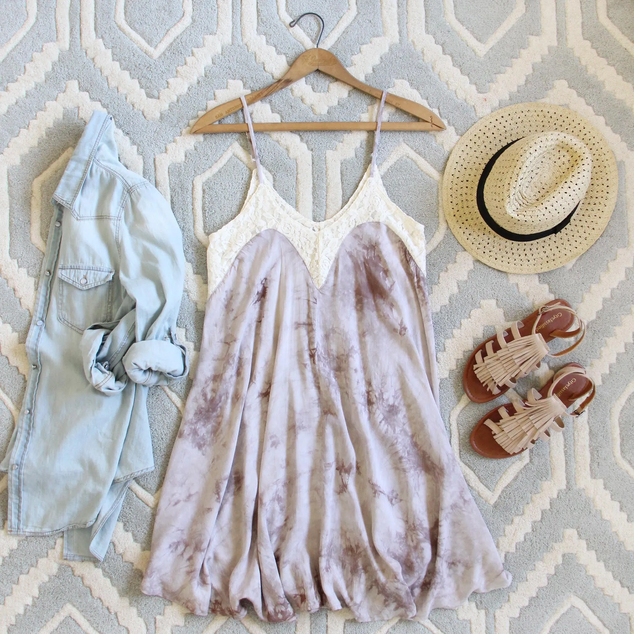 The Linden Layering Tunic in Tie Dye