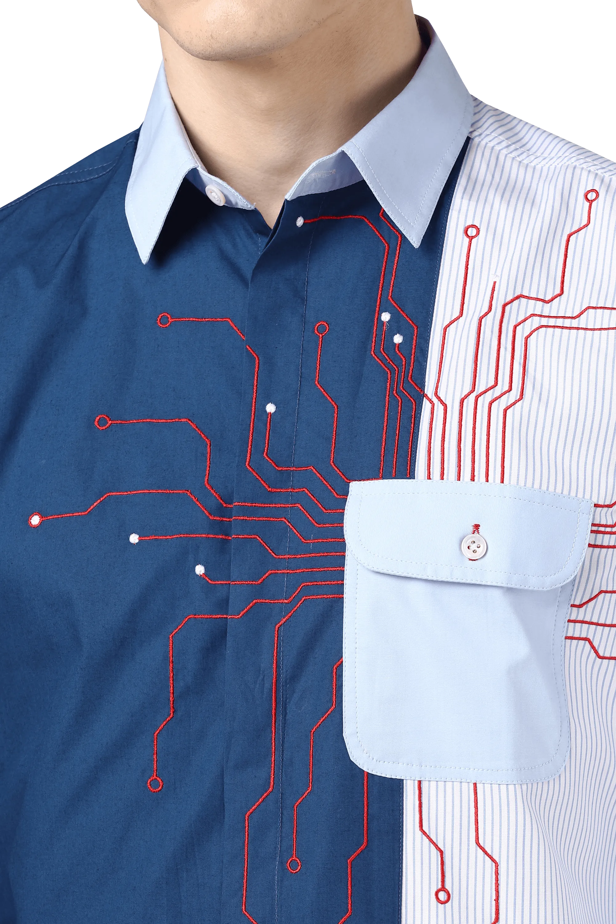 The Motherboard Color Blocked Shirt