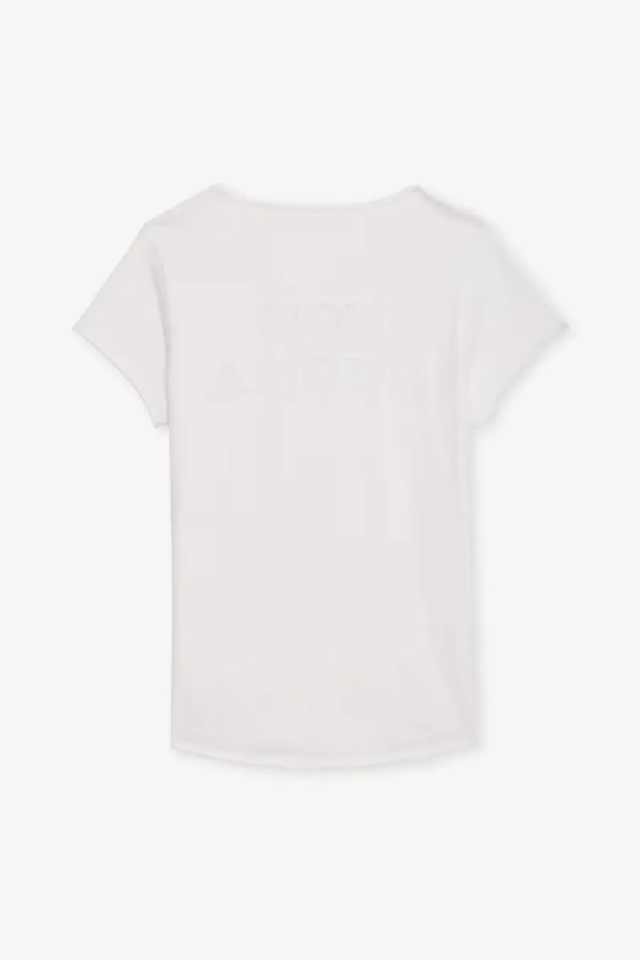 Tunisien Fishnet Henley T-shirt Blanc